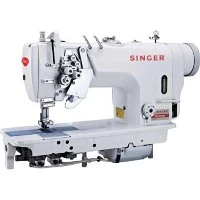 Maquina de coser Singer de doble aguja.